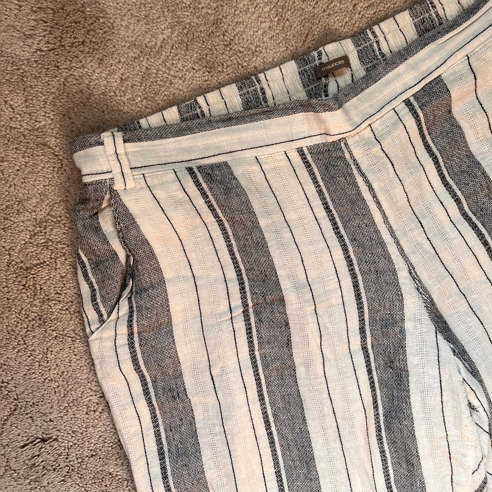 Striped Linen Pants
